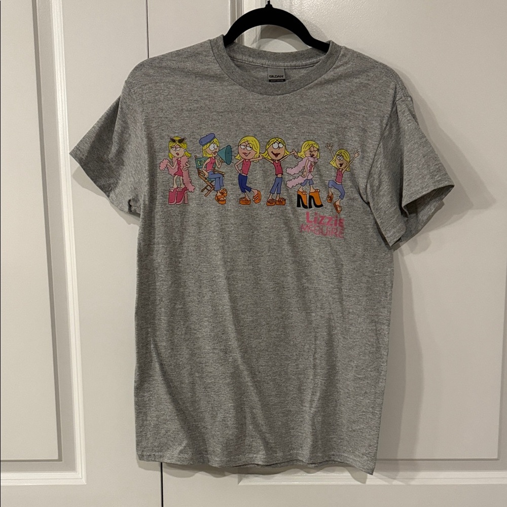 Gildan Gray Lizzie McGuire Cartoon Graphic Tee